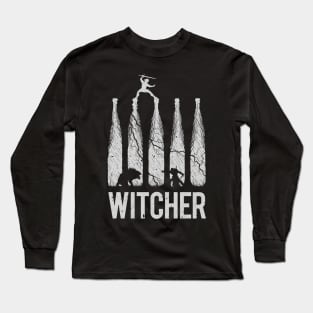 The Witcher - title silhouette (B) Long Sleeve T-Shirt